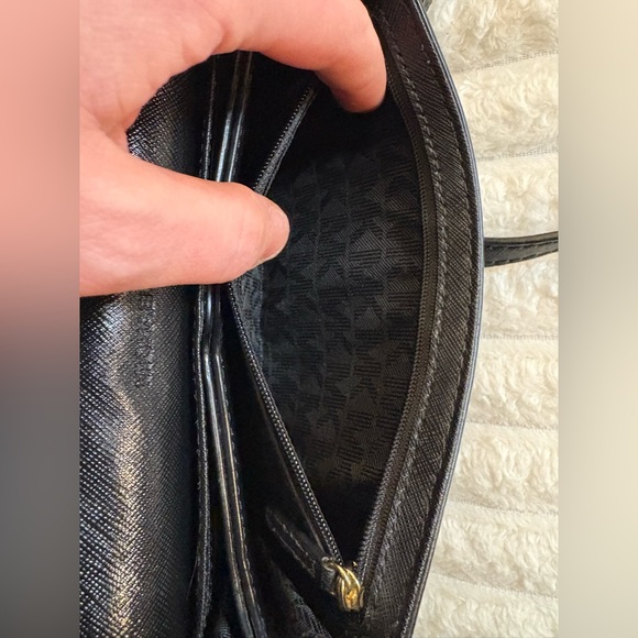 Michael Kors Black and Gold Crossbody Bag - Picture 10 of 13